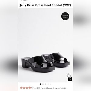 Torrid Criss Cross Jelly Sandal NWT WW